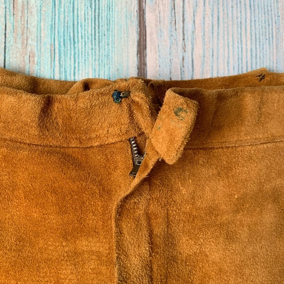Awesome vintage suede leather flare pants - Picture 9 of 12